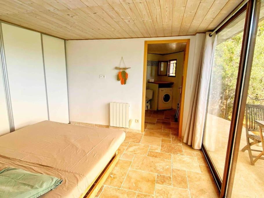 Bas De Villa Au Milieu Des Oliviers. Chateauneuf-Villevieille Bagian luar foto