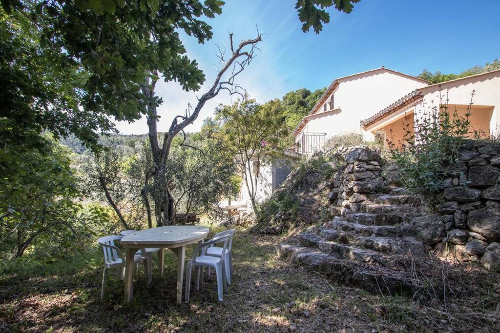 Bas De Villa Au Milieu Des Oliviers. Chateauneuf-Villevieille Bagian luar foto